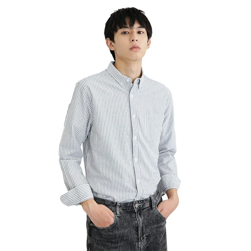 Men's 100% Cotton Striped Shirts