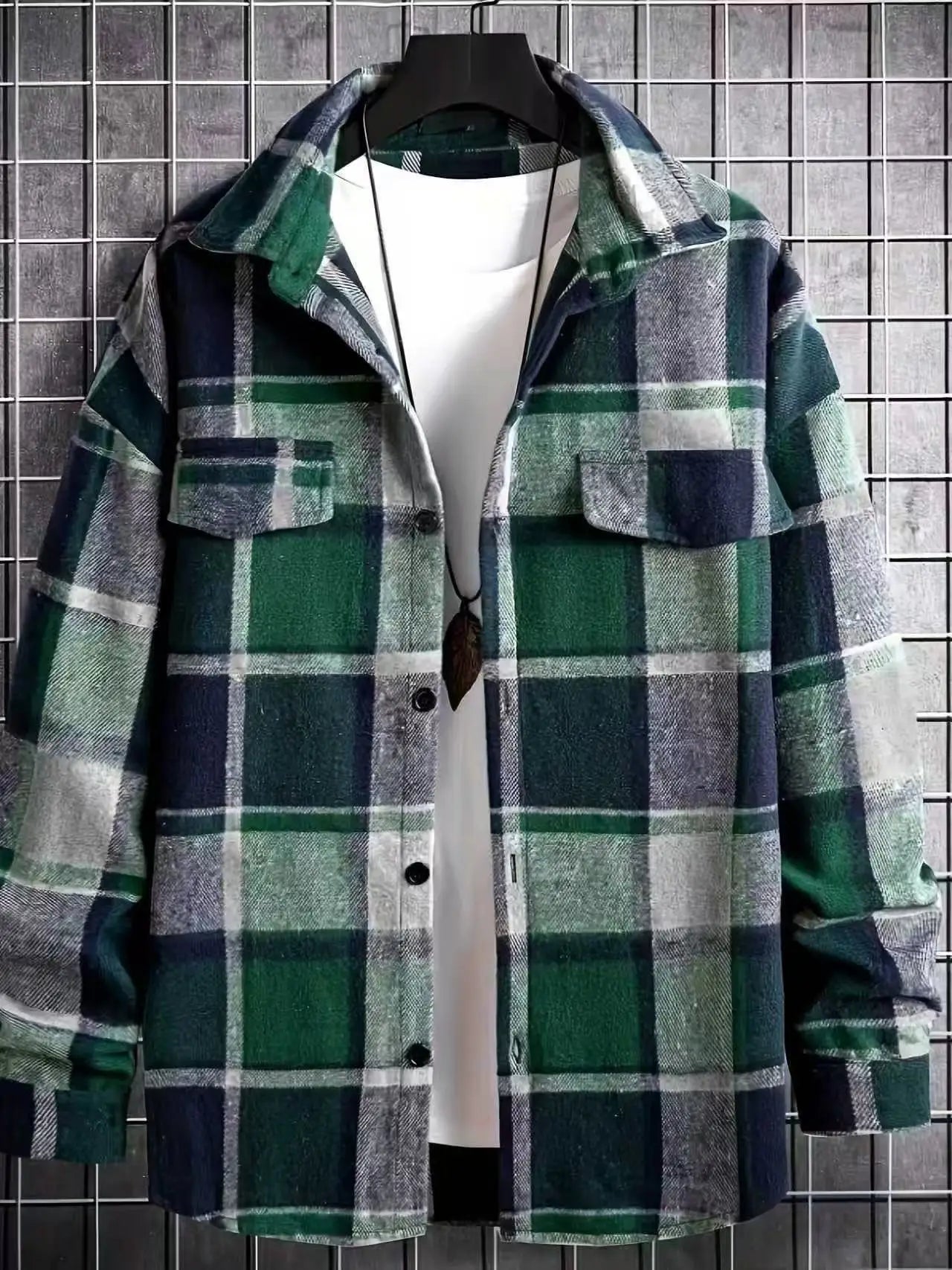 Plaid Streetwear Style Shirt