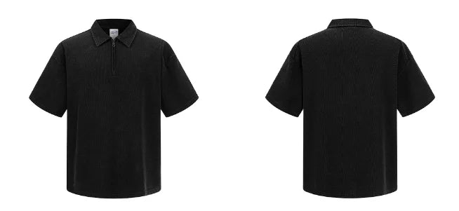 Vintage Washed Dyed 325gsm Polo Short Sleeve