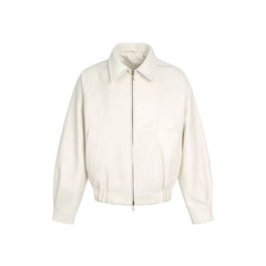 Men's Cleanfit Pu Leather Bomber Jacket