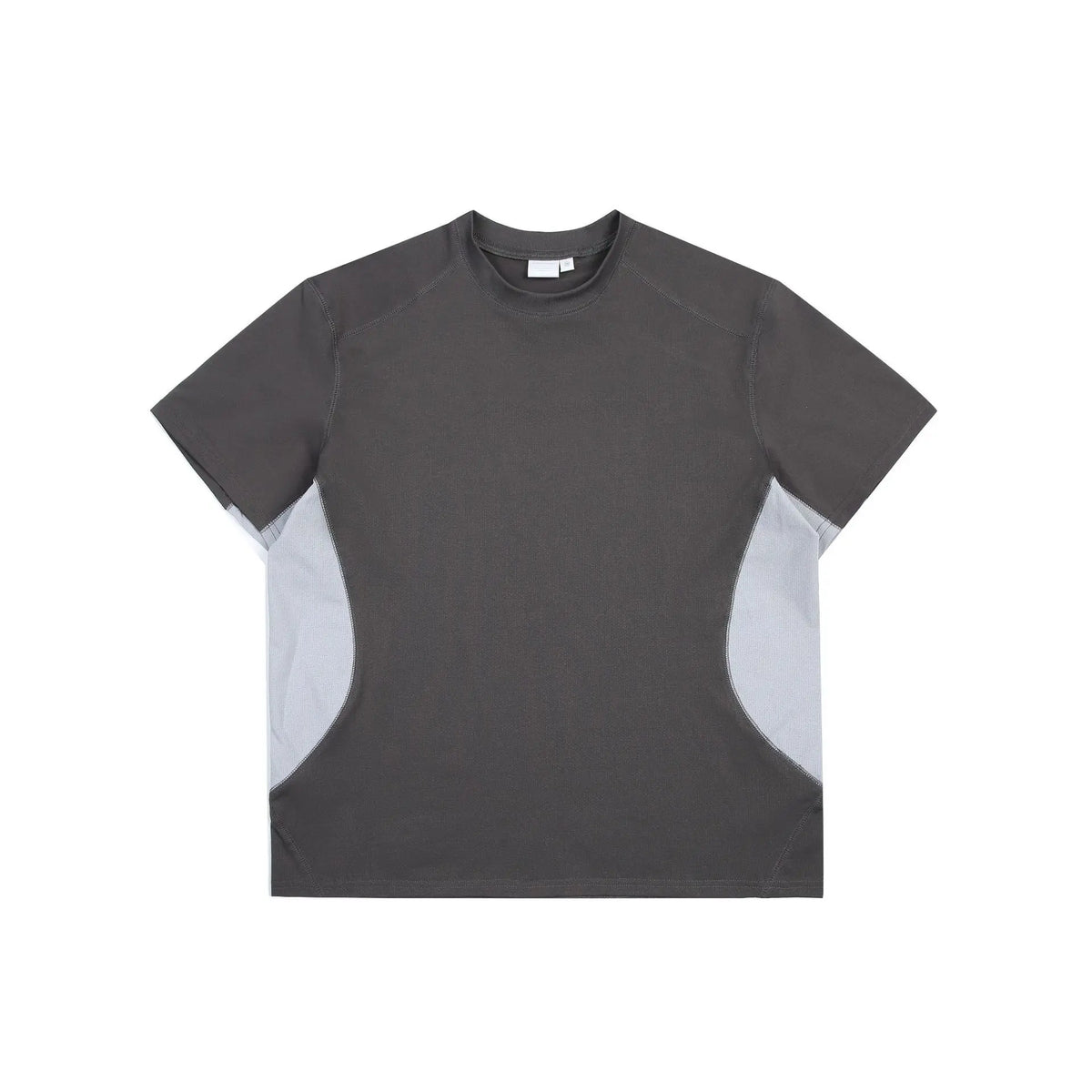 Patchwork Mesh O-neck T-shirt