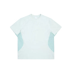 Patchwork Mesh O-neck T-shirt