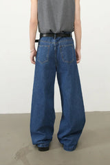Men's Blank Wide Leg Jeans