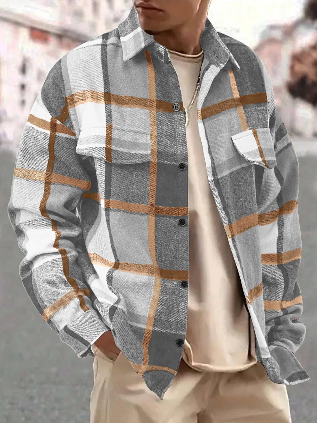 Plaid Streetwear Style Shirt