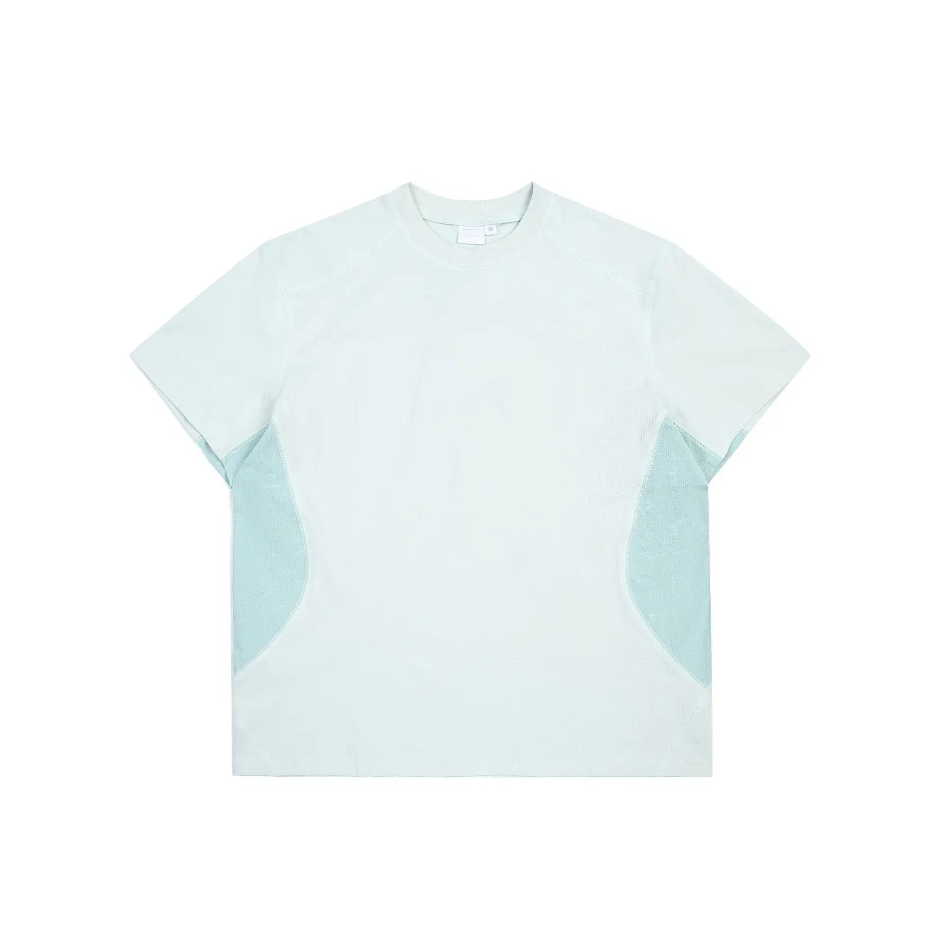 Patchwork Mesh O-neck T-shirt