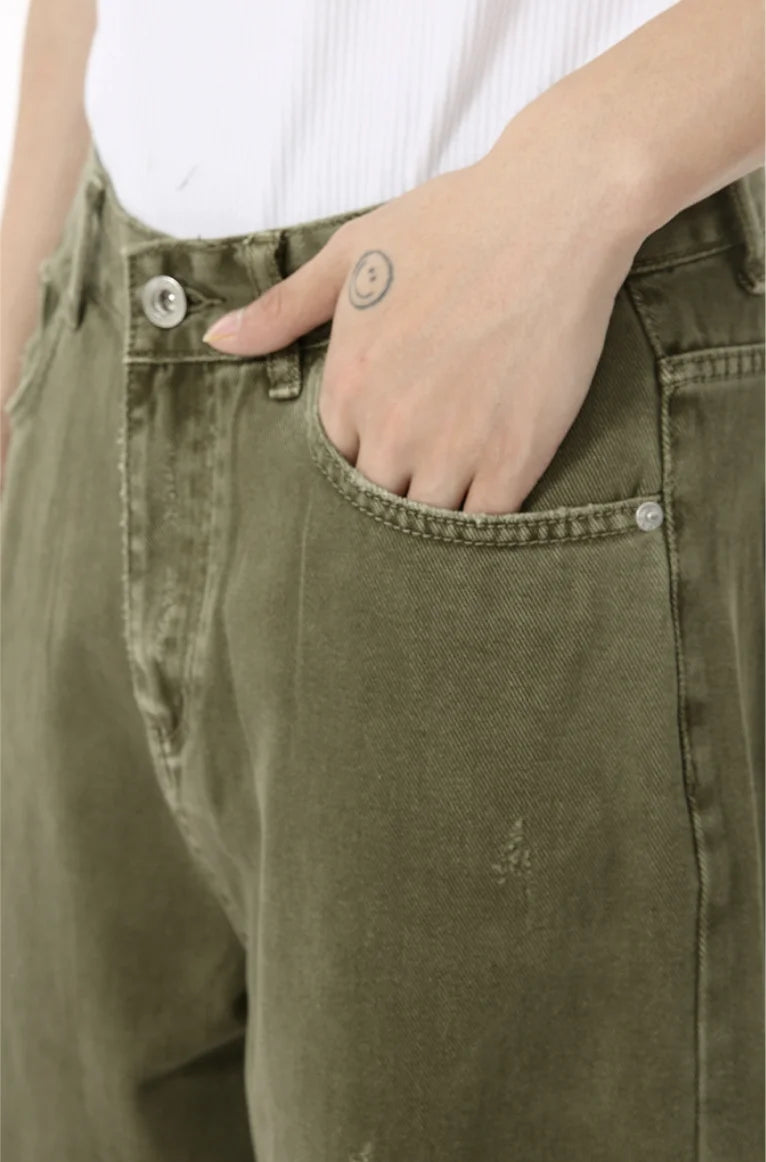 Distressed Vintage Men's Baggy Straight Jeans