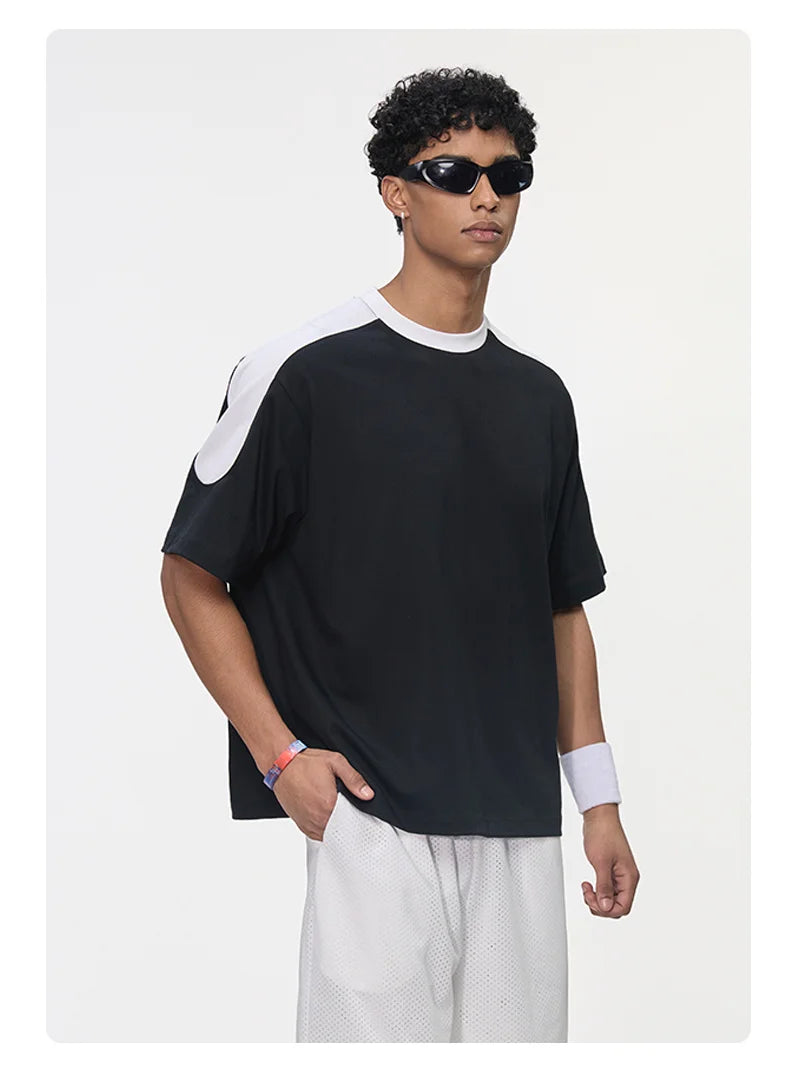 240 Grams Loose Casual Tops Cropped Style