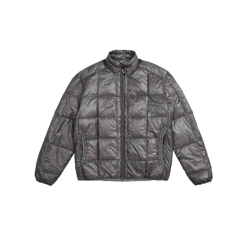 Man Blank Hooded Lightweight Down Coat