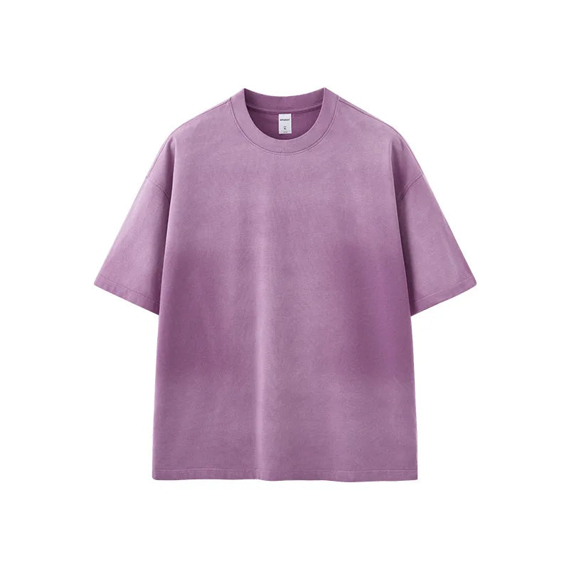 100% Cotton Oversized Acid Wash Blank T Shirt