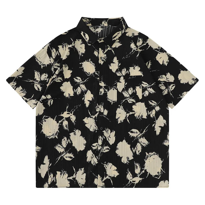Loose Oversized High Quality Lightweight Floral Printing T-shirt