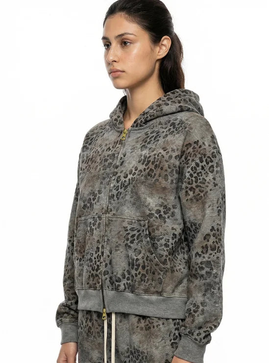 400gsm 100% Cotton Double-end Zipper Hoodie