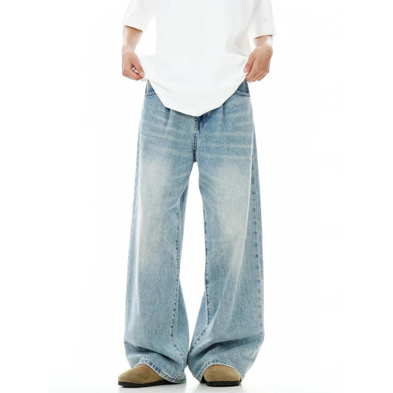 Fashion Casual Washed Denim Pants
