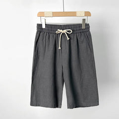 Casual Loose Fit Breathable Linen Regular Shorts